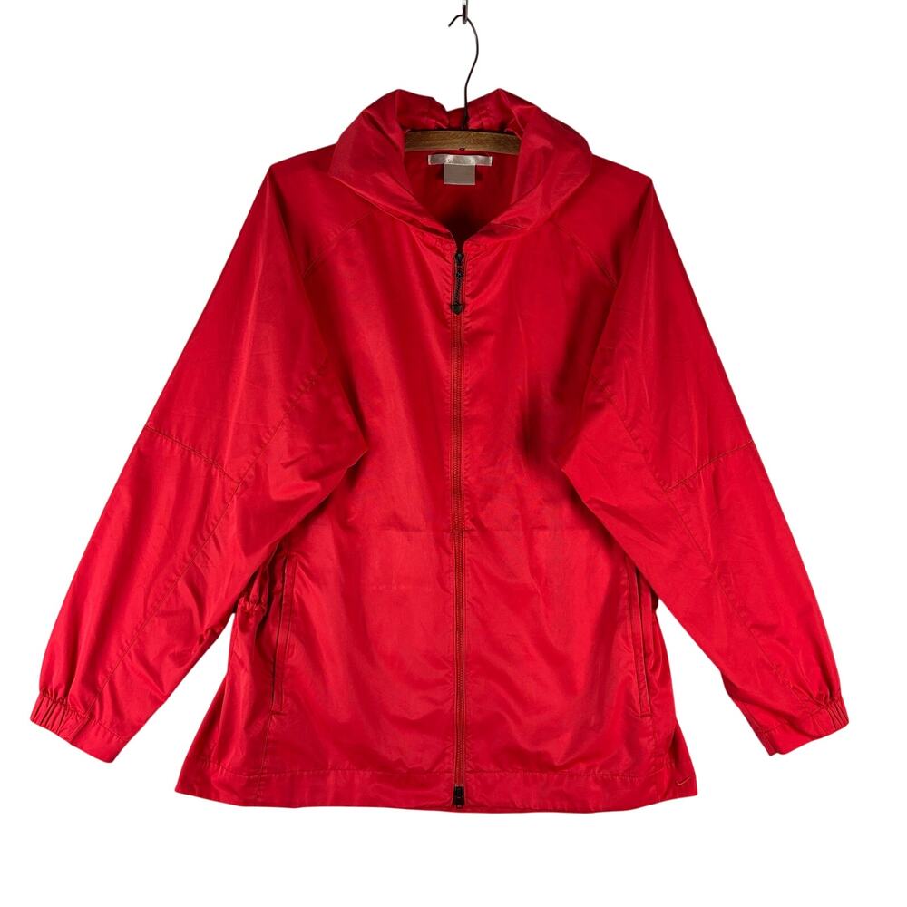 NIKE GOLF “ClimaFit” Redish/Orange Windbreaker Jacket Womens Size L